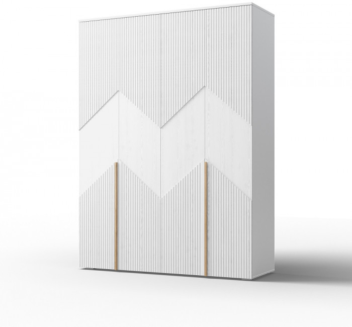 Модульная спальня "Оливия" - Белый текстурный/Ясень белый