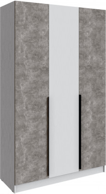 Шкаф Мадрид (1,4) без зеркала, Белый/Ателье светлое