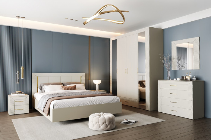 Шкаф 4-х дверный с ящиком 