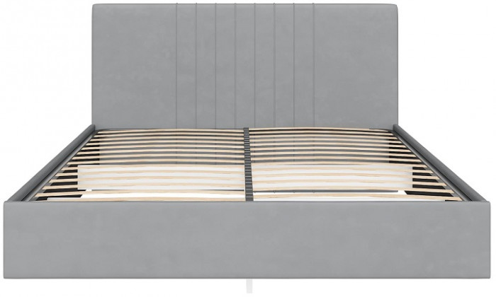 Кровать с латами Соло 140*200, Светло-серый