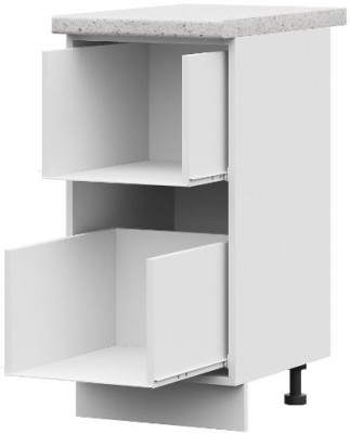 ШН2Я 400 корпус шкаф нижн. с 2 ящ (400*840*474) б/ст белый