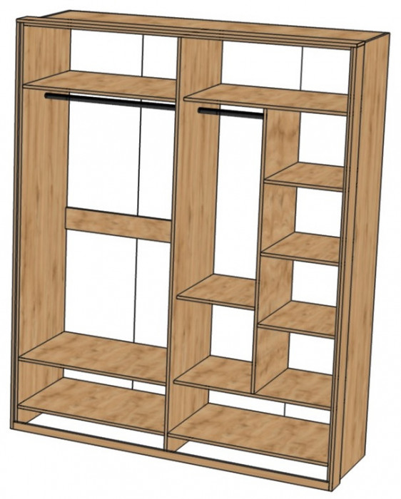 Шкаф для одежды 4-х дверный 