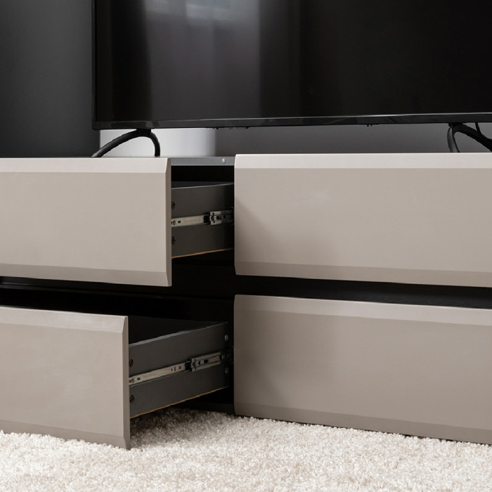 Сидней Комплектация № 005, цвет корпус: антрацит/фасады: МДФ веллюто капучино, ШхГхВ 179,9х41,3х205,2 см., ниша для ТВ 129х41х100 см., универс. сборка