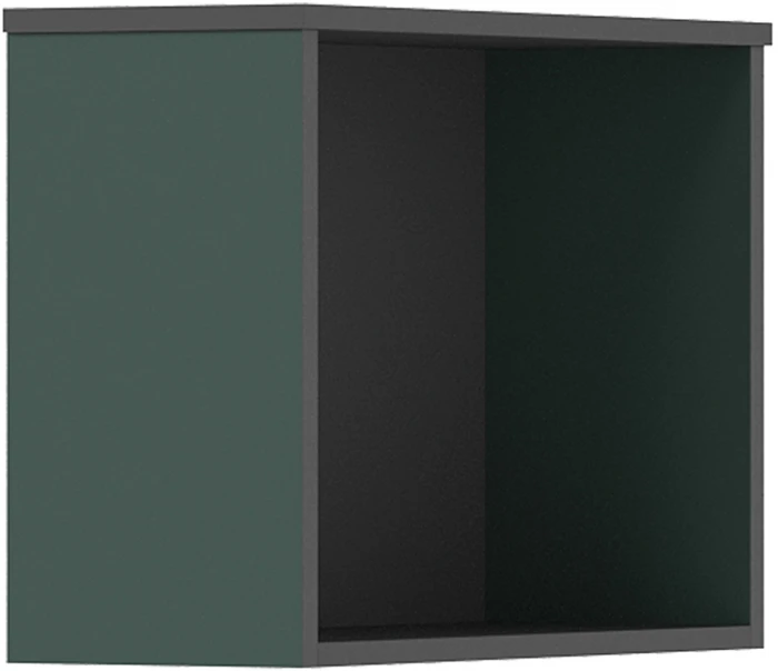 Норд Композиция Шкафов с антресолями + Терминал, Графит/Изумрудный