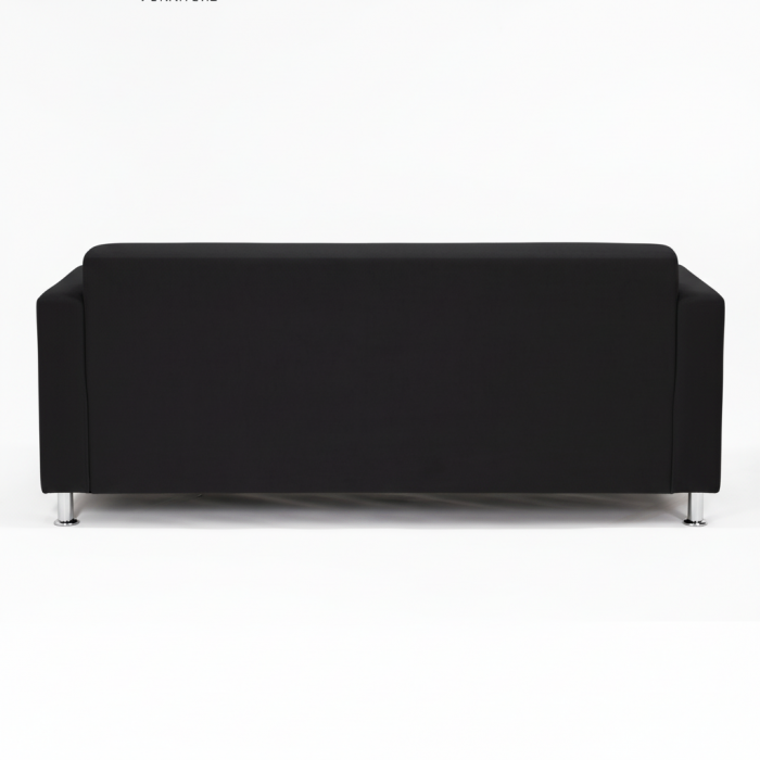 Диван прямой Томи, 180х78х75 см, велюр, черный