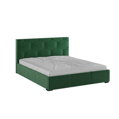 Манука Кровать интерьерная 160 изумруд, ПМ