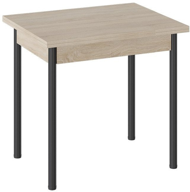 Родос Тип 2 стол с опорой d40 (Белый муар/Ателье темный)