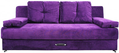 Диван-еврокнижка Амстердам Мини люкс, 150, велюр фиолетовый