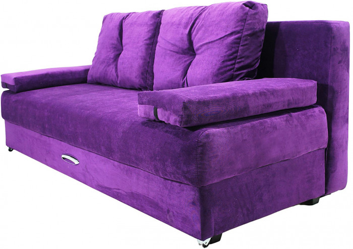 Диван-еврокнижка Амстердам Мини люкс, 150, велюр фиолетовый