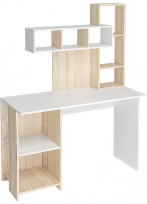 Стол компьютерный Олимп, дуб сонома/белый