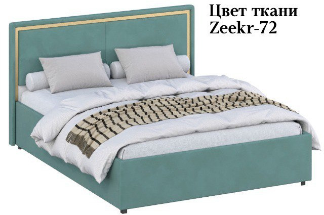 Кровать 120 с ортопед. основанием КР-431-М-12, Микровелюр Zeekr-72