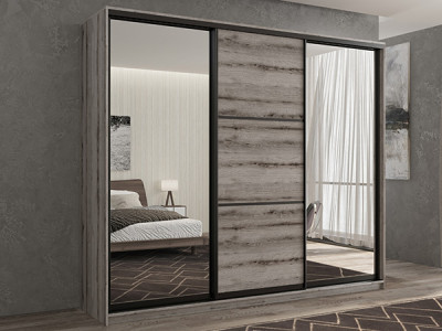 Шкаф-купе Кааппи 3 Эвок Окаменелый 250х60х230 см