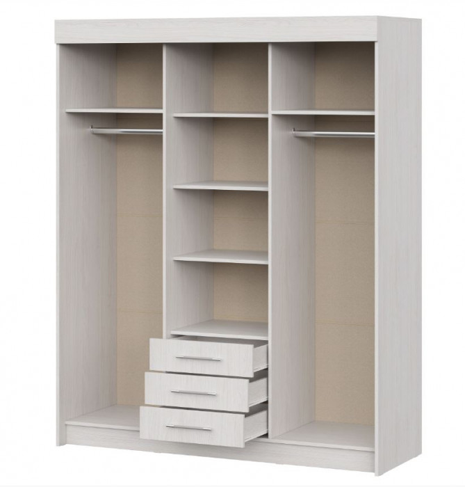 шкаф-купе Фортуна ясень анкор светлый/ясень анкор светлый