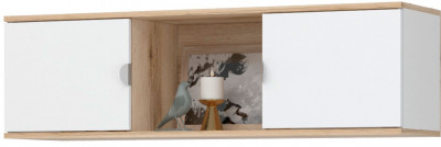 Юкки ПЛ1-1200 Полка Дуб делано/Белый