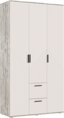 Сильвия Шкаф 3-х створчатый 1200, Кашемир/Дуб Юкон