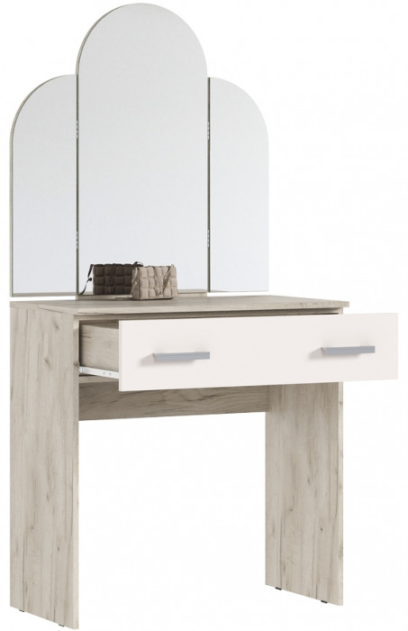 Модульная спальня Басямиф, Крафт серый/Кашемир