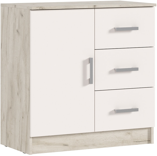 Модульная спальня Басямиф, Крафт серый/Кашемир