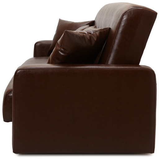 Диван-книжка Аккорд 140х190, экокожа коричневый