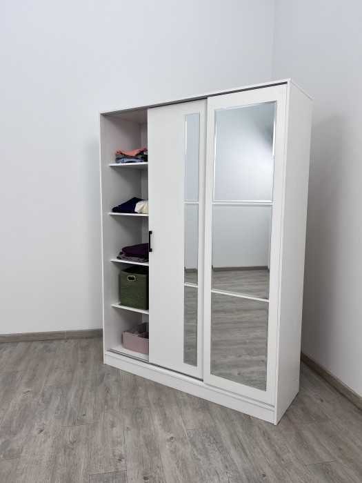 Шкаф-купе Стиль-2 1600, Дуб крафт серый/Дуб крафт белый