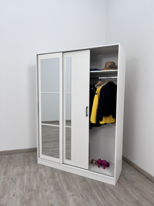 Шкаф-купе Стиль-2 1600, Дуб крафт серый/Дуб крафт белый