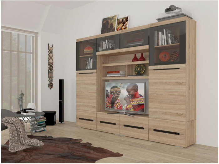 Гостиная Эколь Вариант №2 (Сандал светлый)