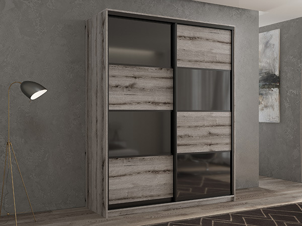 Шкаф-купе Кааппи 13 Эвок Окаменелый 120х45х230 см