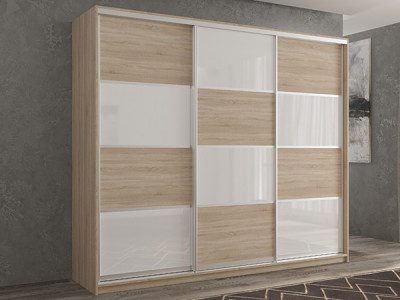 Шкаф-купе Кааппи 14 Сонома Светлый 210х60х230 см