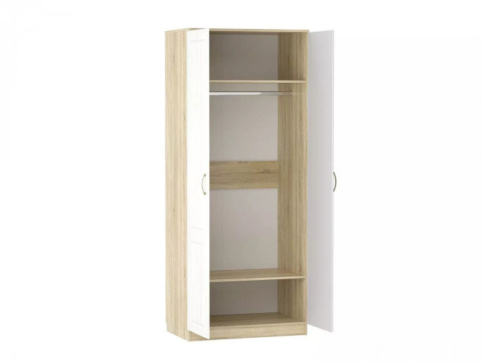 НМ 040.60 Шкаф Оливия Дуб Сонома/белое дерево