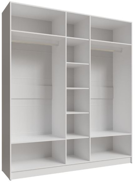 Шкаф Мадрид (2,0) с зеркалом белый