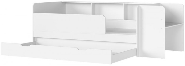 РУНА КР 01 Кровать универсальная Фасад БЕЛЫЙ/Корпус БЕЛЫЙ
