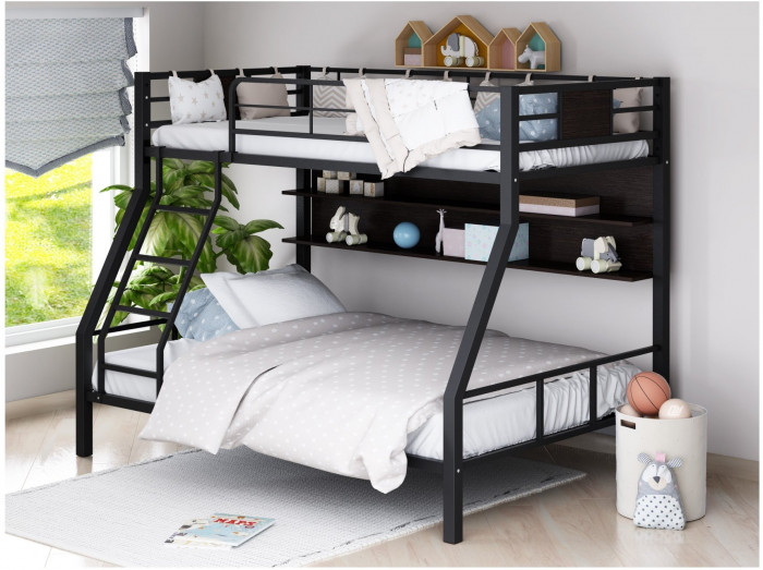 Двухъярусная кровать Гранада-1П (Слоновая кость, Крем)