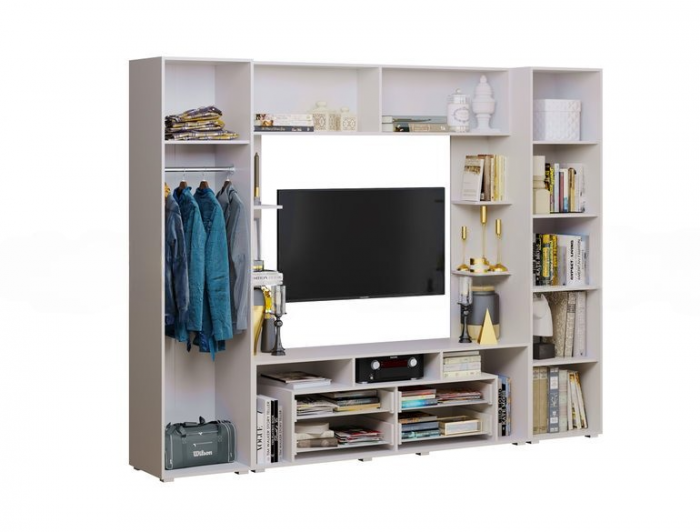 Гостиная Гармония Черный глянец/белый