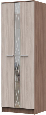 Гостиная ОЛЬБИЯ шкаф (700х2100х542) шимо темный/шимо светлый