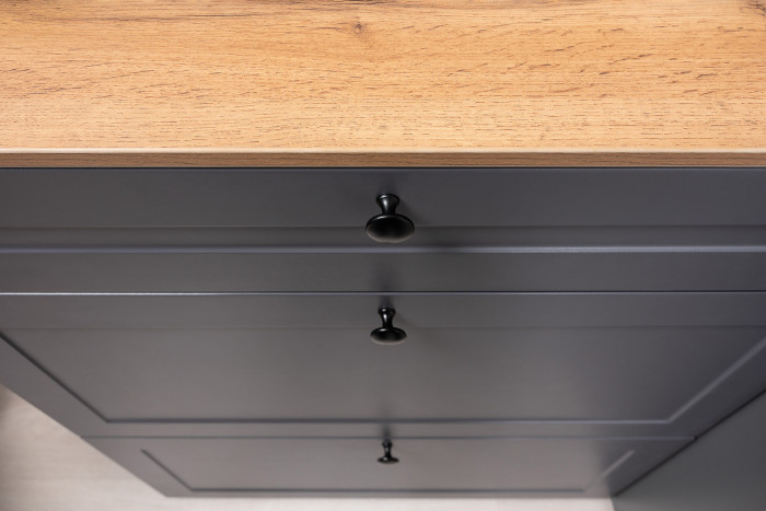 Остин Прихожая 41, цвет серый графит/дуб крафт золотой, ШхГхВ 200х54,3х229,6 см., универсальная сборка