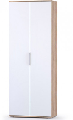 Куба Шкаф для одежды 13.136, цвет дуб сонома/белый премиум, ШхГхВ 79,8х38,3х210,6 см.