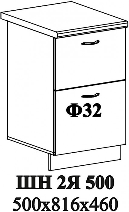 Ф-32 Мария (ШН2Я 500) МДФ белый