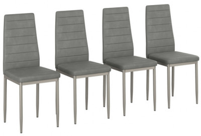 Четыре стула Мебель--24 A-117, светло-серый