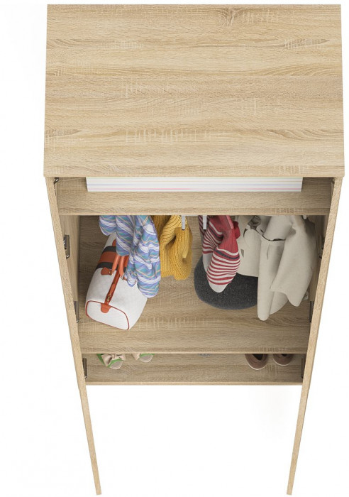 Мори Шкаф МШ800.1, цвет дуб сонома, ШхГхВ 80,4х50,4х209,6 см.