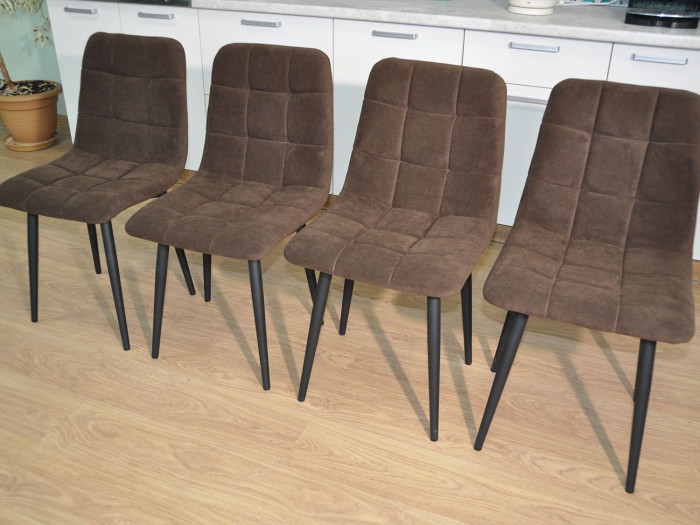 Обеденная группа Колорадо / Стул Х 4 шт. / Веллингтон/черный / бид 10