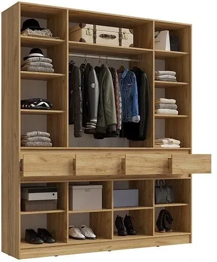 Артек Модульная Прихожая, композиция 1, Графит/Дуб крафт золотой