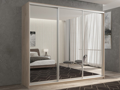 Шкаф-купе Кааппи 1 Кастелло Серый 210х60х230 см