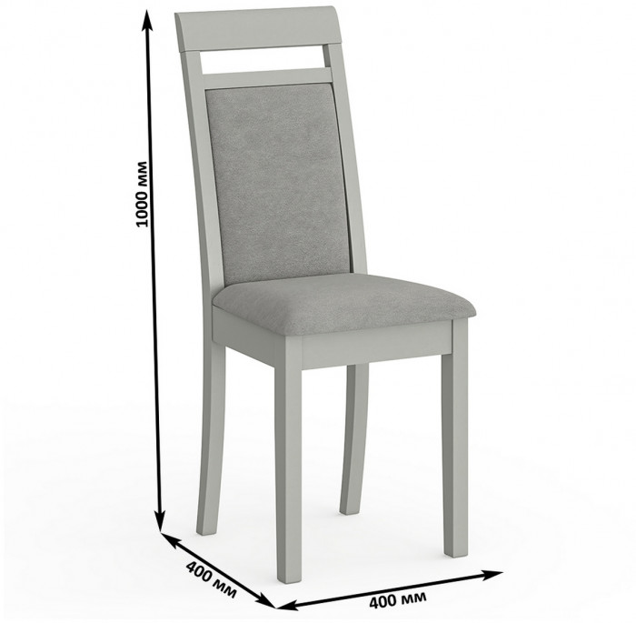 Два стула Мебель--24 Гольф-12 разборных, серый