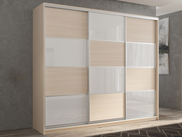 Шкаф-купе Кааппи 14 Дуб молочный 210х45х230 см