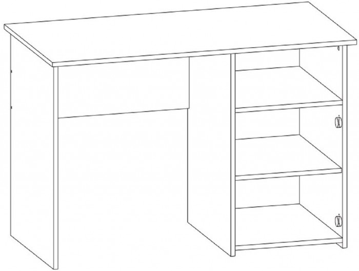 Интел-4 стол компьютерный Бодега светлый