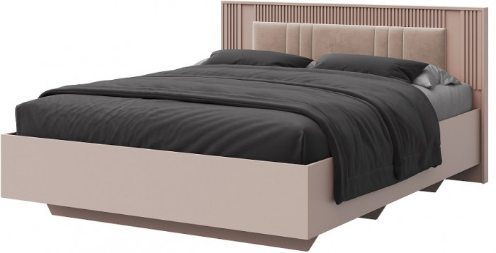 Кровать КИНГ-САЙЗ 180х200 "Харди" с ПМ - Латте/Ирландский ликер