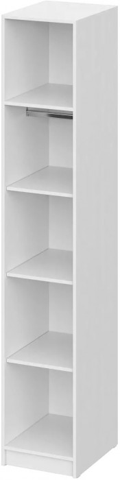 шкаф распашной Берген ШК-400 белое дерево/белое дерево