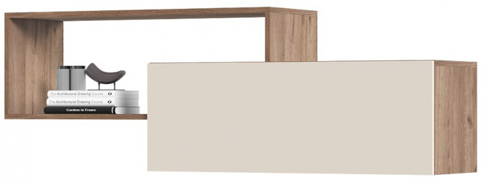 Хелен ПЛ 01 Полка (1,402х0,472х0,330) кашемир/дуб крафт табачный