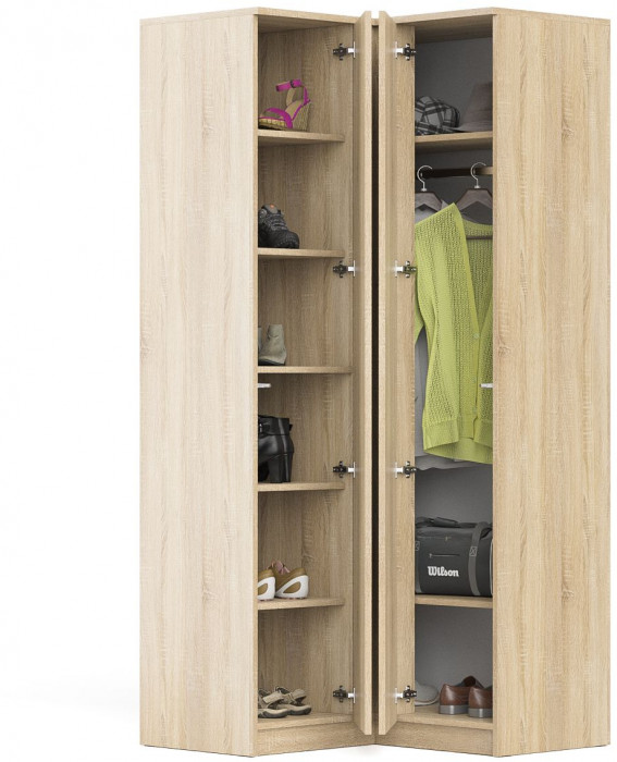 Мори угловой шкаф МШУ960.1, дуб сонома