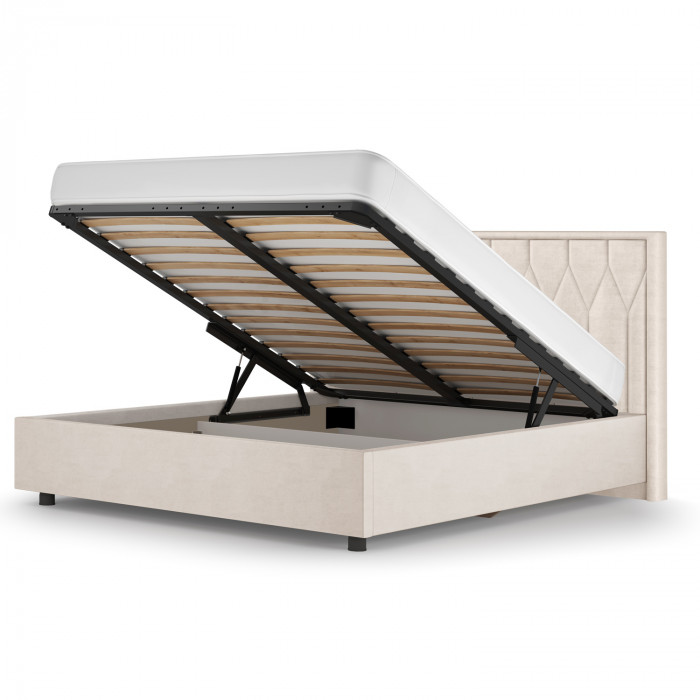 Кровать-10М с подъёмным основанием 1400 слоновая кость