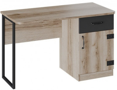 Окланд ТД-324.15.02 Стол письменный с ящиком (Фон Черный/Дуб Делано)